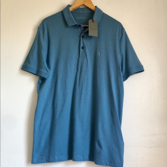 ALL SAINTS Vidal Polo Shirt - Picture 3 of 7